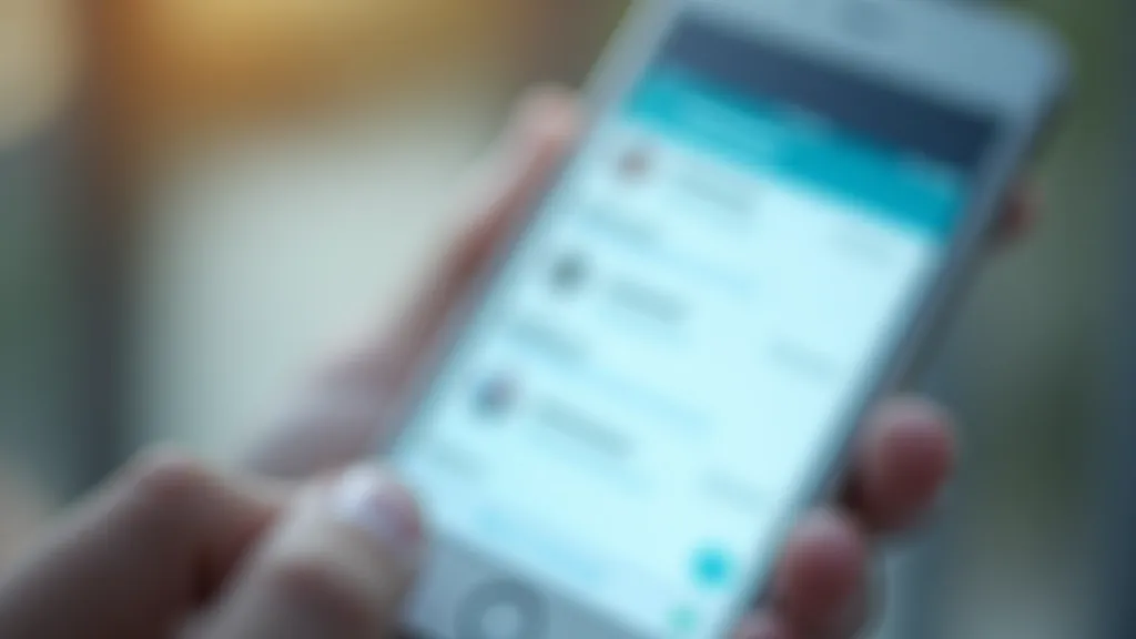 SMS aplikācija viedtālrunī ar sarakstu ziņojumu